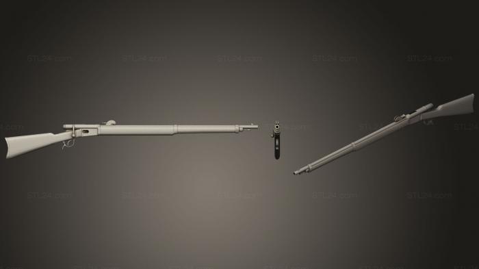 Оружие (Винтовка Веттерли М78, WPN_0202) 3D модель для ЧПУ станка